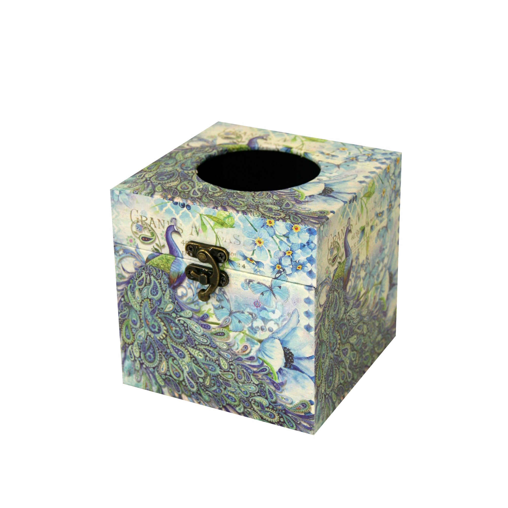 peacock tissue box